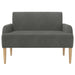 Loungebank met knopencomfort Donkergrijs 116 x 67 x 81 cm