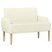 Loungebank met knopencomfort Crèmekleurig 116 x 67 x 81 cm