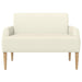 Loungebank met knopencomfort Crèmekleurig 116 x 67 x 81 cm