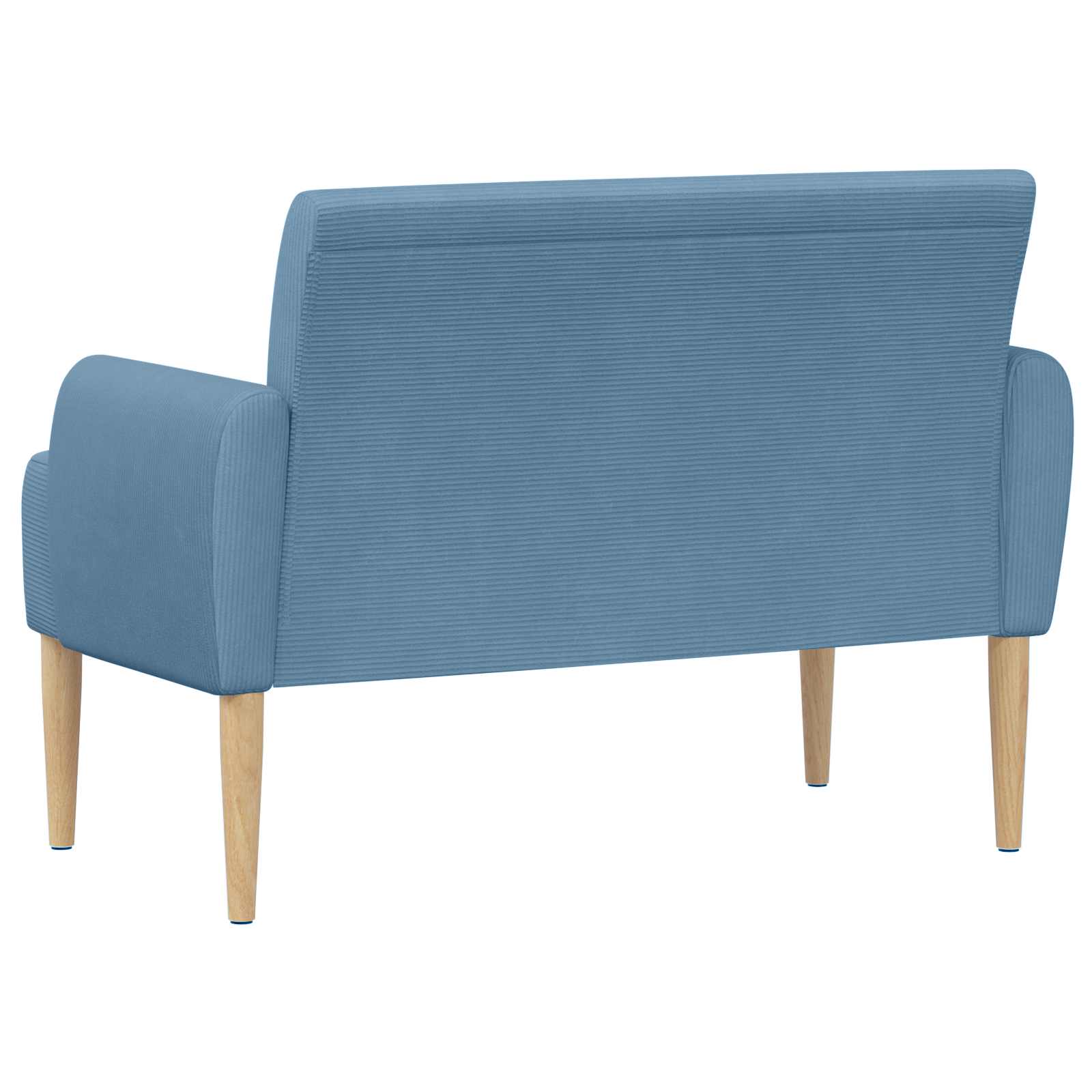 Loungebank met knopencomfort Blauw 116 x 67 x 81 cm Katoen Stof