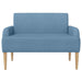Loungebank met knopencomfort Blauw 116 x 67 x 81 cm Katoen Stof