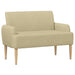 Loungebank met knopencomfort Lichtgroen Grijs 116 x 67 x 81 cm