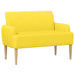 Loungebank met knopencomfort Lichtgeel 116 x 67 x 81 cm