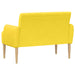 Loungebank met knopencomfort Lichtgeel 116 x 67 x 81 cm