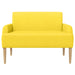 Loungebank met knopencomfort Lichtgeel 116 x 67 x 81 cm