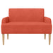 Loungebank met knopencomfort Rood-oranje 116 x 67 x 81 cm