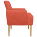 Loungebank met knopencomfort Rood-oranje 116 x 67 x 81 cm