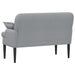 Loungebank met knopencomfort Lichtgrijs 111 x 68 x 80 cm Stof