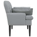 Loungebank met knopencomfort Lichtgrijs 111 x 68 x 80 cm Stof