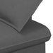 Loungebank met knopencomfort Donkergrijs 111 x 68 x 80 cm Stof