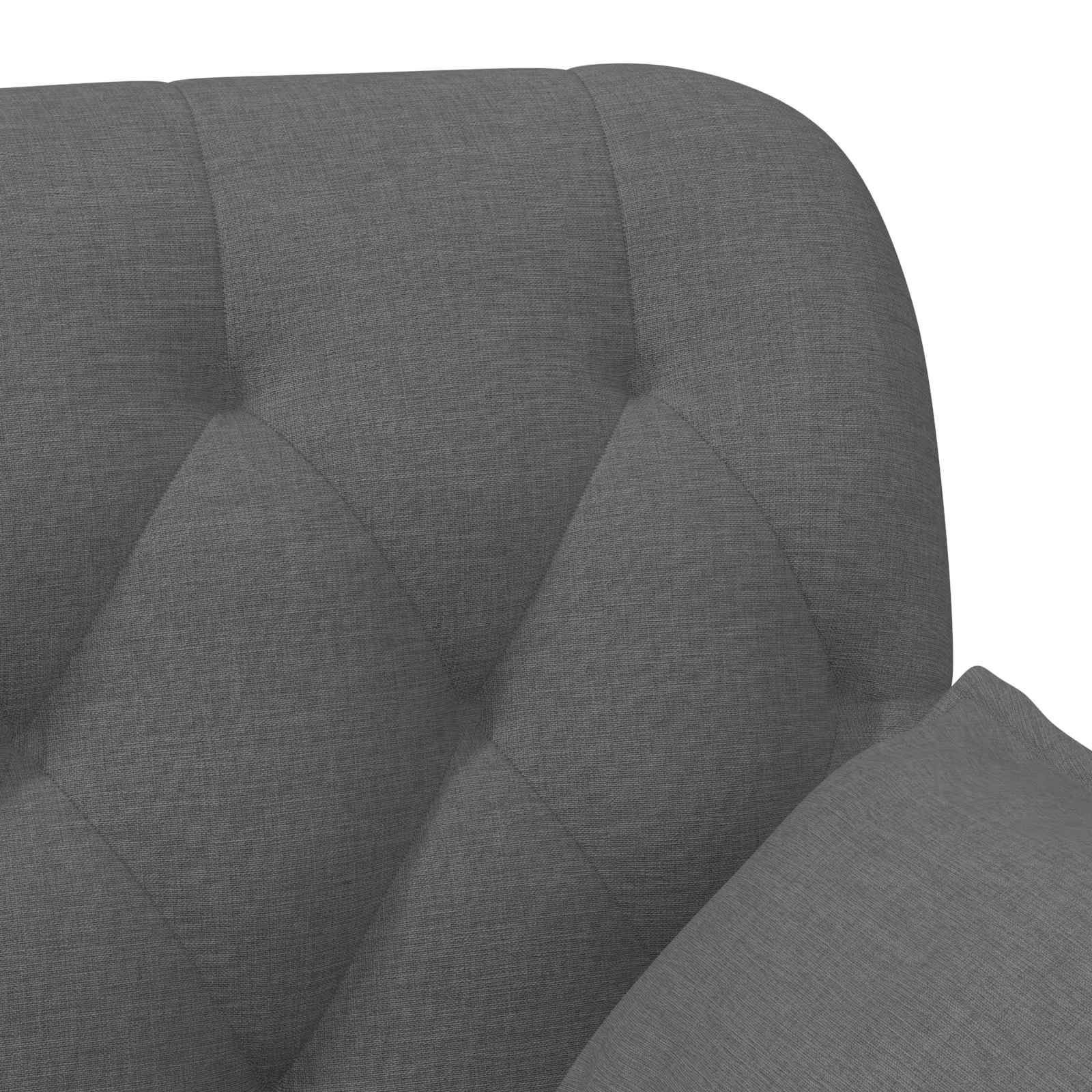Loungebank met knopencomfort Donkergrijs 111 x 68 x 80 cm Stof