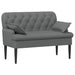 Loungebank met knopencomfort Donkergrijs 111 x 68 x 80 cm Stof
