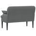 Loungebank met knopencomfort Donkergrijs 111 x 68 x 80 cm Stof