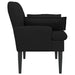Loungebank met knopencomfort Zwart 111 x 68 x 80 cm Stof