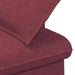 Loungebank met knopencomfort Wijnrood 111 x 68 x 80 cm Stof