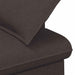 Loungebank met knopencomfort Donkerbruin 111 x 68 x 80 cm Stof