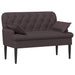 Loungebank met knopencomfort Donkerbruin 111 x 68 x 80 cm Stof