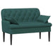 Loungebank met knopencomfort Donkergroen 111 x 68 x 80 cm Stof