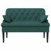 Loungebank met knopencomfort Donkergroen 111 x 68 x 80 cm Stof