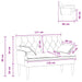 Loungebank met knopencomfort Donkergroen 111 x 68 x 80 cm Stof