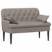 Loungebank met knopencomfort Taupe 111 x 68 x 80 cm Stof