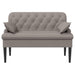 Loungebank met knopencomfort Taupe 111 x 68 x 80 cm Stof