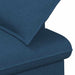 Loungebank met knopencomfort Blauw 111 x 68 x 80 cm Stof