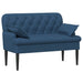 Loungebank met knopencomfort Blauw 111 x 68 x 80 cm Stof