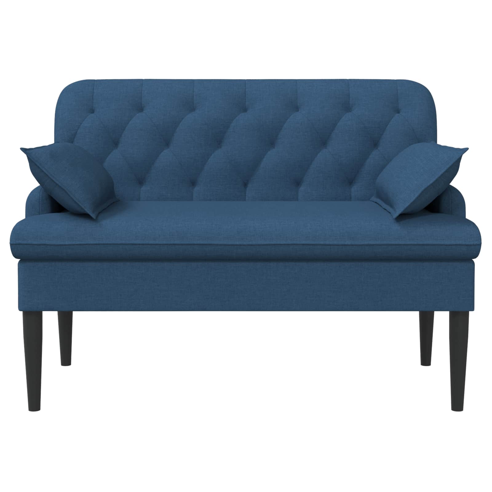 Loungebank met knopencomfort Blauw 111 x 68 x 80 cm Stof