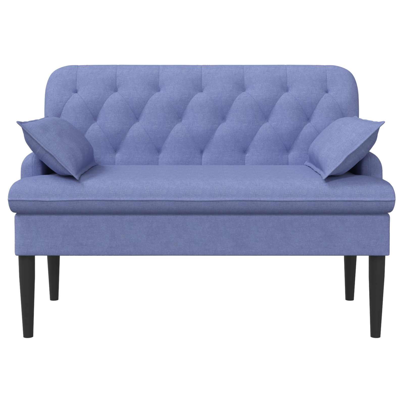 Loungebank met knopencomfort Jeans Blauw 111 x 68 x 80 cm Stof