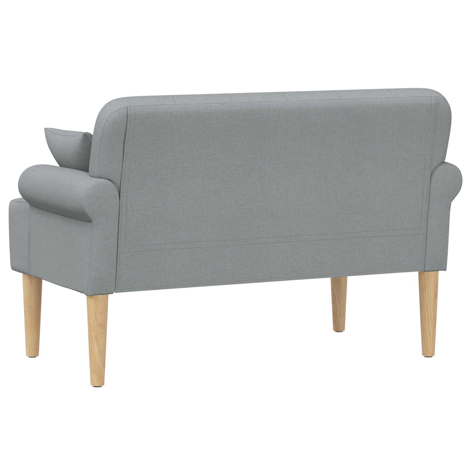 Loungebank met knopencomfort Lichtgrijs 120 x 65 x 79 cm Stof
