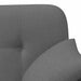 Loungebank met knopencomfort Donkergrijs 120 x 65 x 79 cm Stof