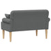 Loungebank met knopencomfort Donkergrijs 120 x 65 x 79 cm Stof