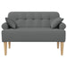 Loungebank met knopencomfort Donkergrijs 120 x 65 x 79 cm Stof