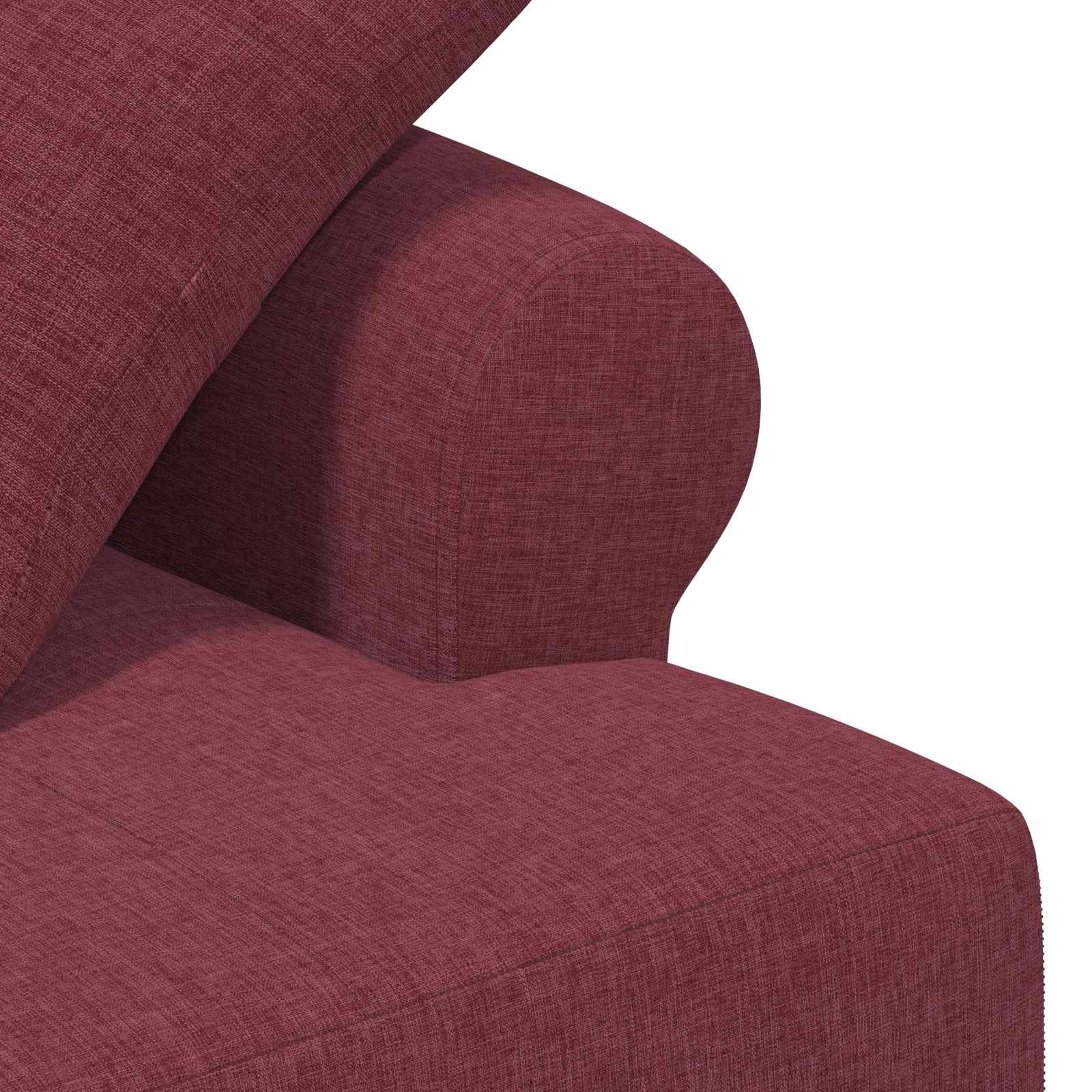 Loungebank met knopencomfort Wijnrood 120 x 65 x 79 cm Stof