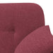 Loungebank met knopencomfort Wijnrood 120 x 65 x 79 cm Stof