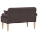 Loungebank met knopencomfort Donkerbruin 120 x 65 x 79 cm Stof