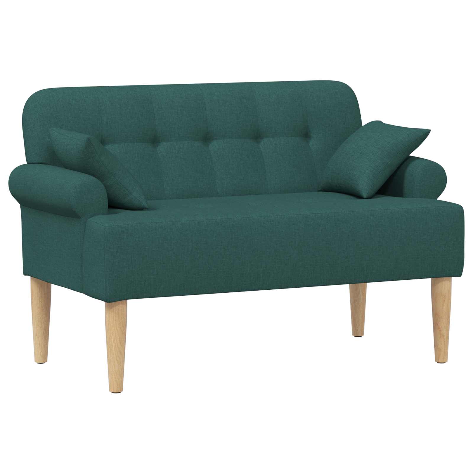 Loungebank met knopencomfort Donkergroen 120 x 65 x 79 cm Stof
