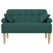 Loungebank met knopencomfort Donkergroen 120 x 65 x 79 cm Stof