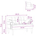 Loungebank met knopencomfort Donkergroen 120 x 65 x 79 cm Stof