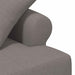 Loungebank met knopencomfort Taupe 120 x 65 x 79 cm Stof