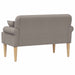Loungebank met knopencomfort Taupe 120 x 65 x 79 cm Stof