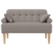 Loungebank met knopencomfort Taupe 120 x 65 x 79 cm Stof