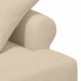 Loungebank met knopencomfort Crèmekleurig 120 x 65 x 79 cm Stof