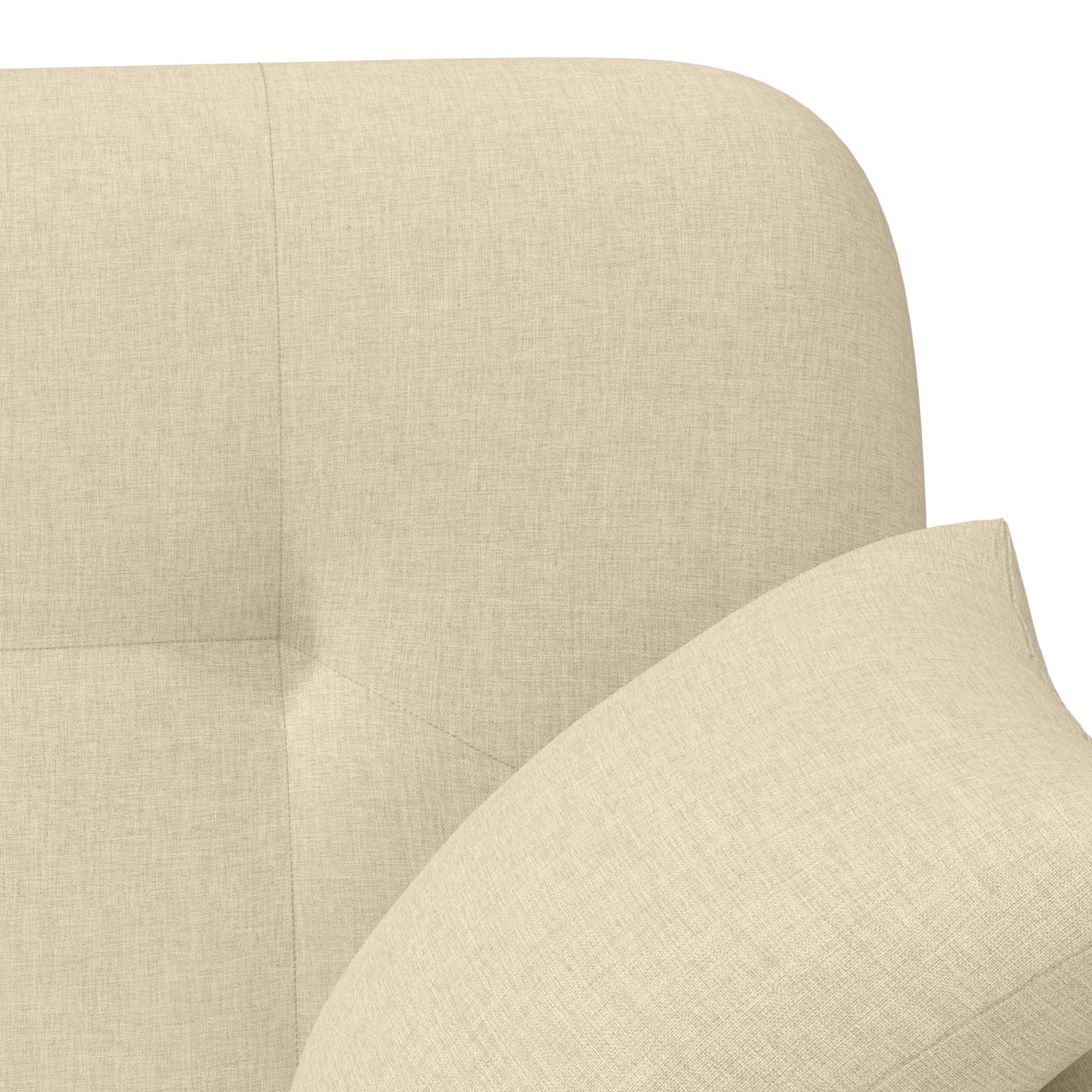 Loungebank met knopencomfort Crèmekleurig 120 x 65 x 79 cm Stof