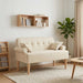 Loungebank met knopencomfort Crèmekleurig 120 x 65 x 79 cm Stof