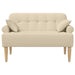 Loungebank met knopencomfort Crèmekleurig 120 x 65 x 79 cm Stof