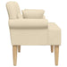 Loungebank met knopencomfort Crèmekleurig 120 x 65 x 79 cm Stof