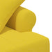 Loungebank met knopencomfort Licht Geel 120 x 65 x 79 cm Stof