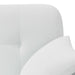 Loungebank met knopencomfort Wit 120 x 65 x 79 cm Stof